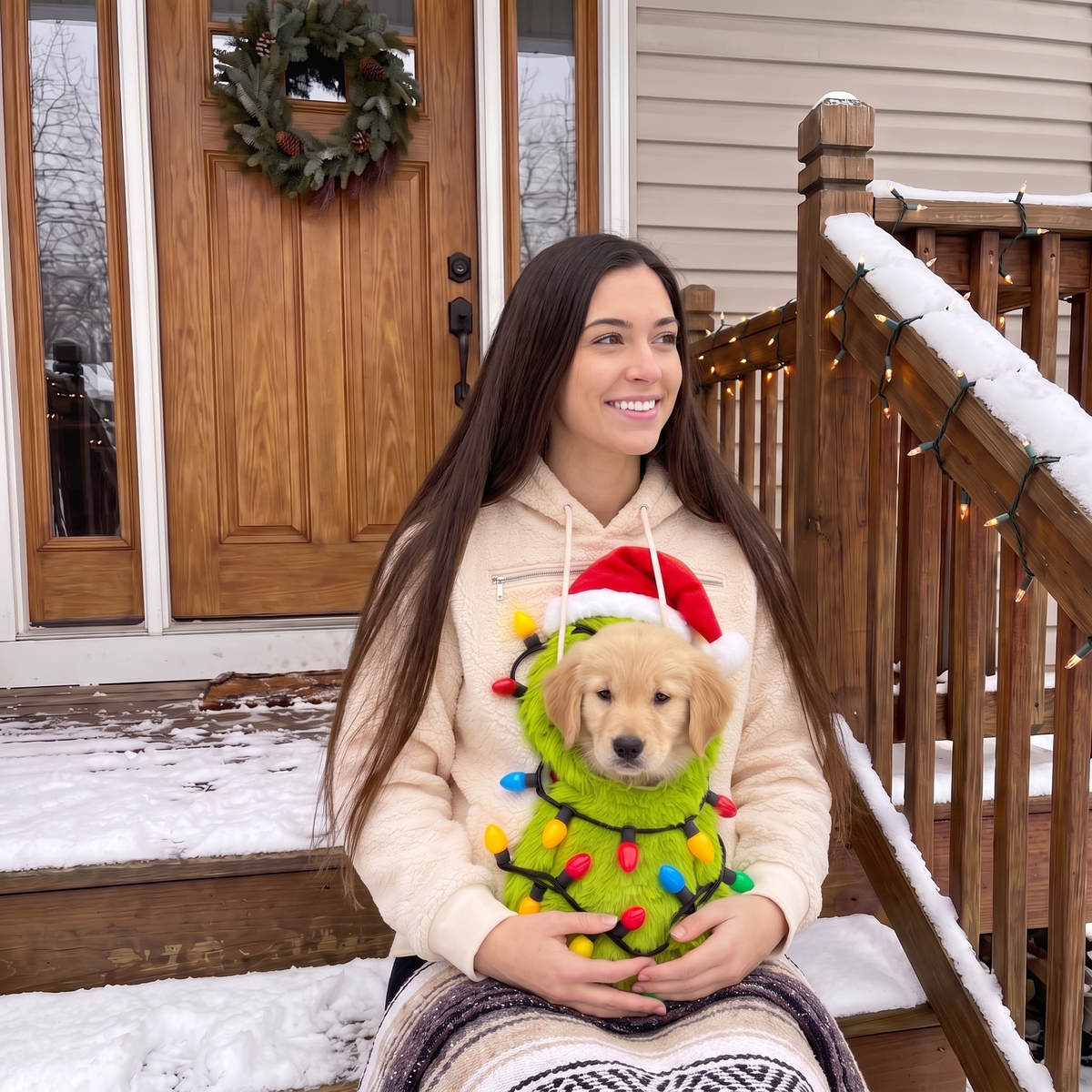 Grinch Pet Pouch Hoodie
